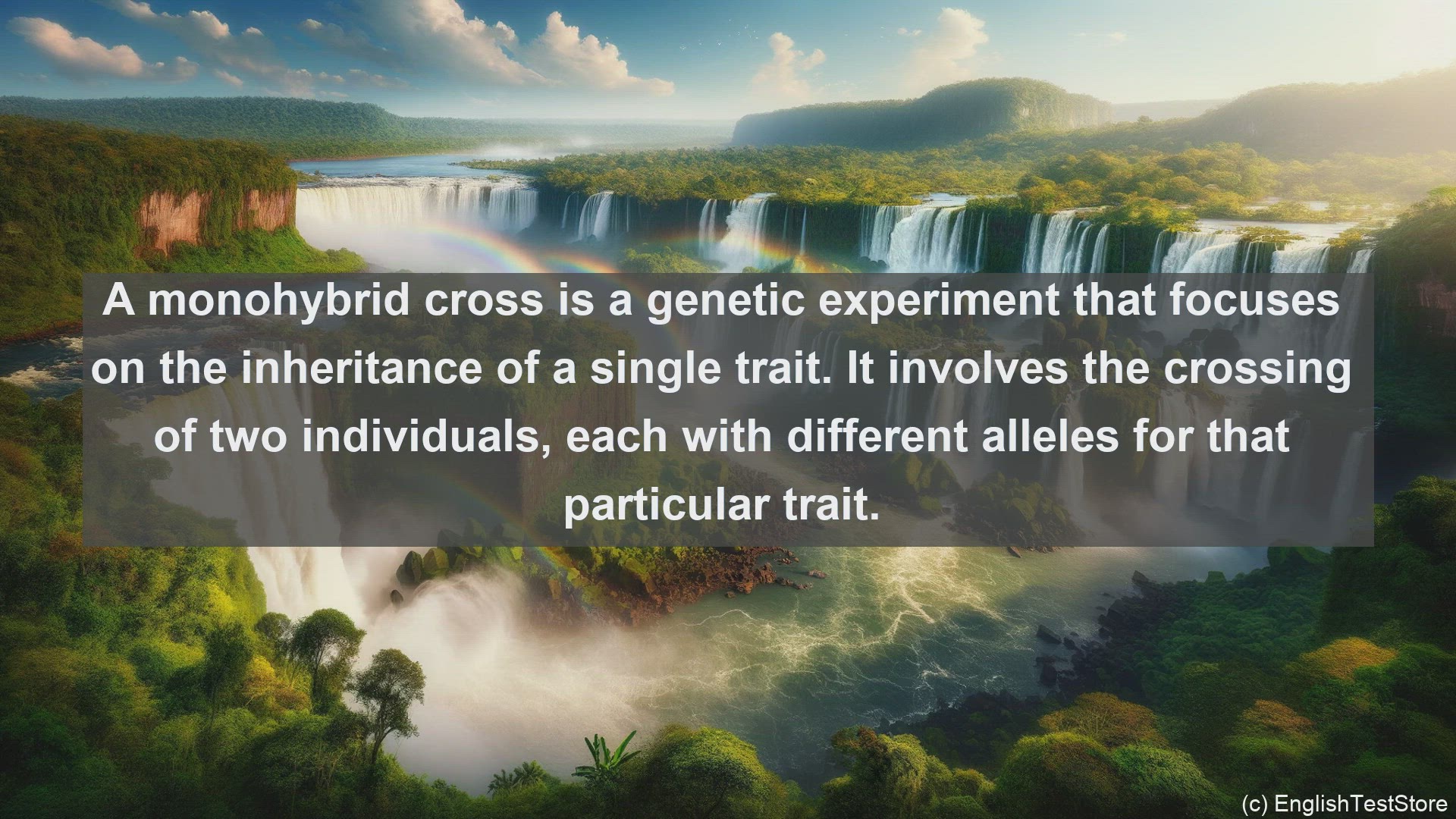 'Video thumbnail for Monohybrid cross in science  definition and examples'