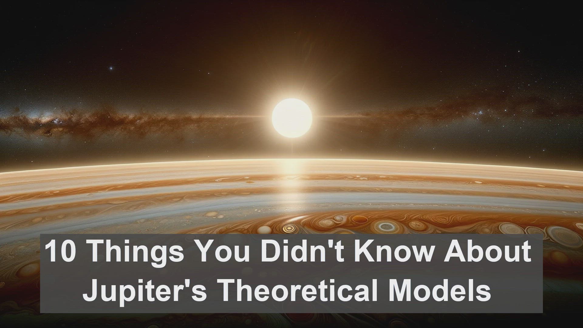'Video thumbnail for 10 Things You Didn't Know About Jupiter's Theoretical Models'