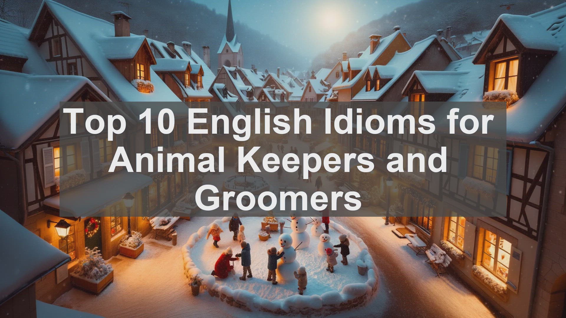 'Video thumbnail for Top 10 English Idioms for Animal Keepers and Groomers'