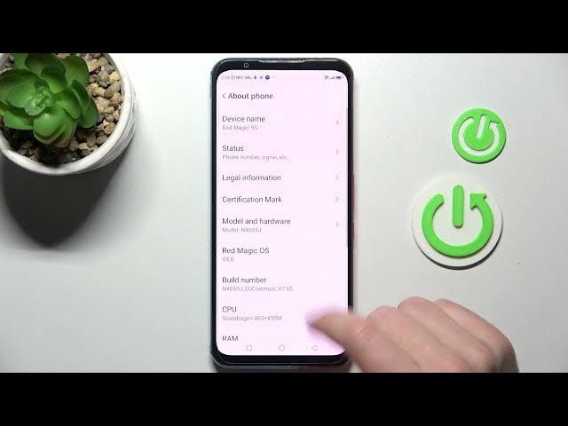 Video thumbnail for How to Find Phone Model Info on NUBIA RED MAGIC 5S - Check Detailed Info