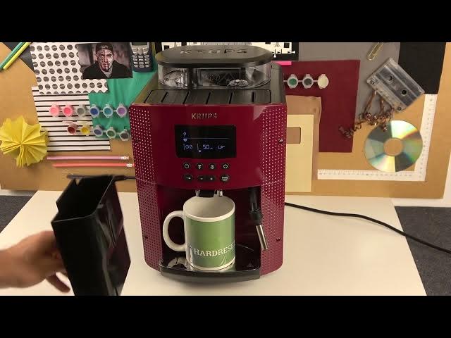 Video thumbnail for How to Maintenace KRUPS EA Roma 815 Coffee Machine - Coffee Grounds Bin Basic Maintennace on Krups