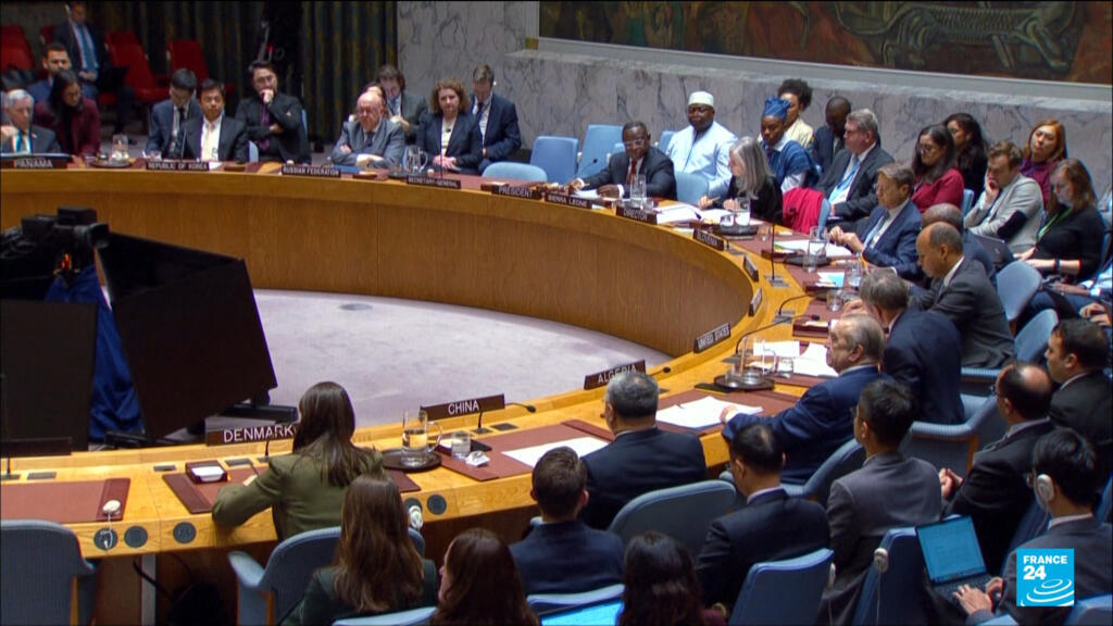 Video thumbnail for UN approves US plan authorising international stabilisation force in Gaza