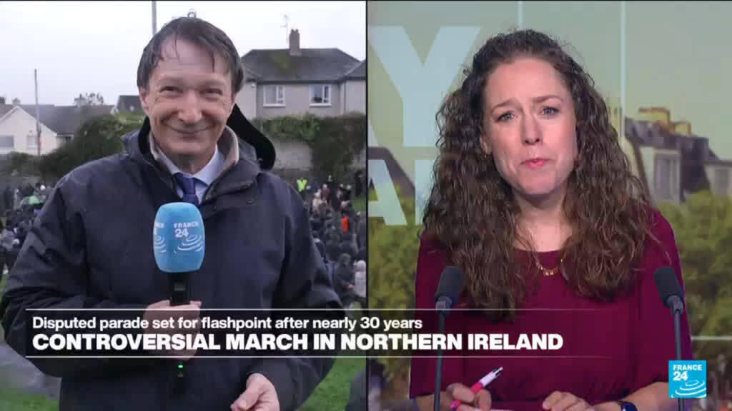 Video thumbnail for Northern Ireland: Disputed parade set for flashpoint after nearly 30 years