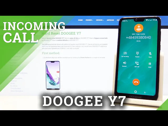 Video thumbnail for Incoming Call on DOOGEE Y7 – Animation of Incoming Call