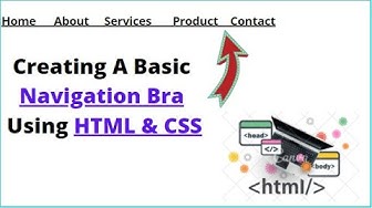'Video thumbnail for how to create a nav bar using html and css'