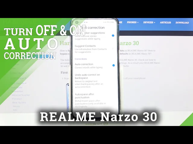 Video thumbnail for How to Manage Auto Correction in REALME Narzo 30 – Turn On / Off Correction