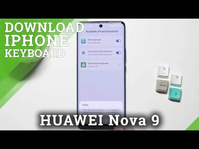 Video thumbnail for How to Install iPhone Keyboard on HUAWEI Nova 9 - Green Apple Keyboard App