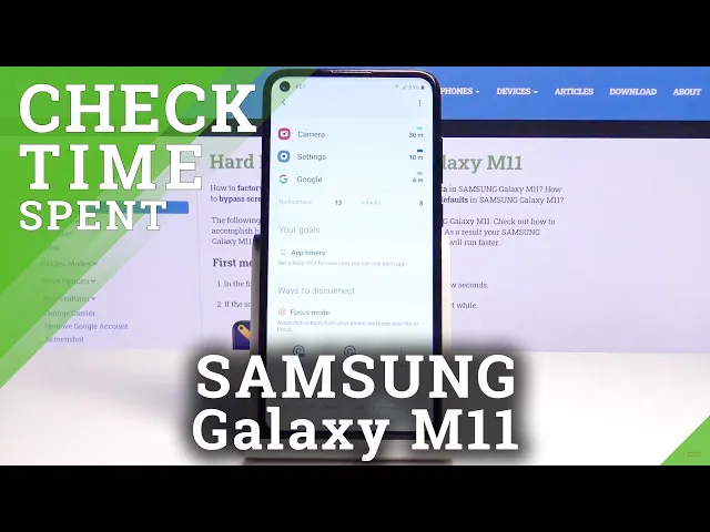 Video thumbnail for Discover Usage Statistics of Samsung Galaxy M11 – Check Out Total Screen Time