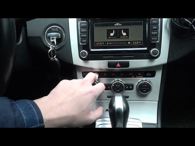 Video thumbnail for How to Enable or Disable Seat Heating in Volkswagen Passat B7 (2010 - 2015) - Use Seat Heating