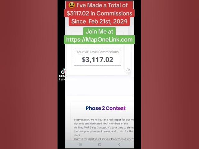 Video thumbnail for I've made a total of $3117.02 since Feb 21st, 2024. Join me at https://MapOneLink.com 😃 #affiliate