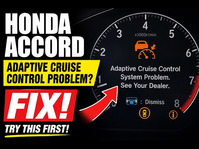 Video thumbnail for Honda Accord Adaptive Cruise Control Problem? Try This Reset First!
