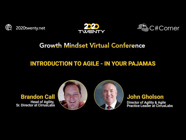 Video thumbnail for Introduction to Agile - in Your Pajamas : Growth Mindset Virtual Conference