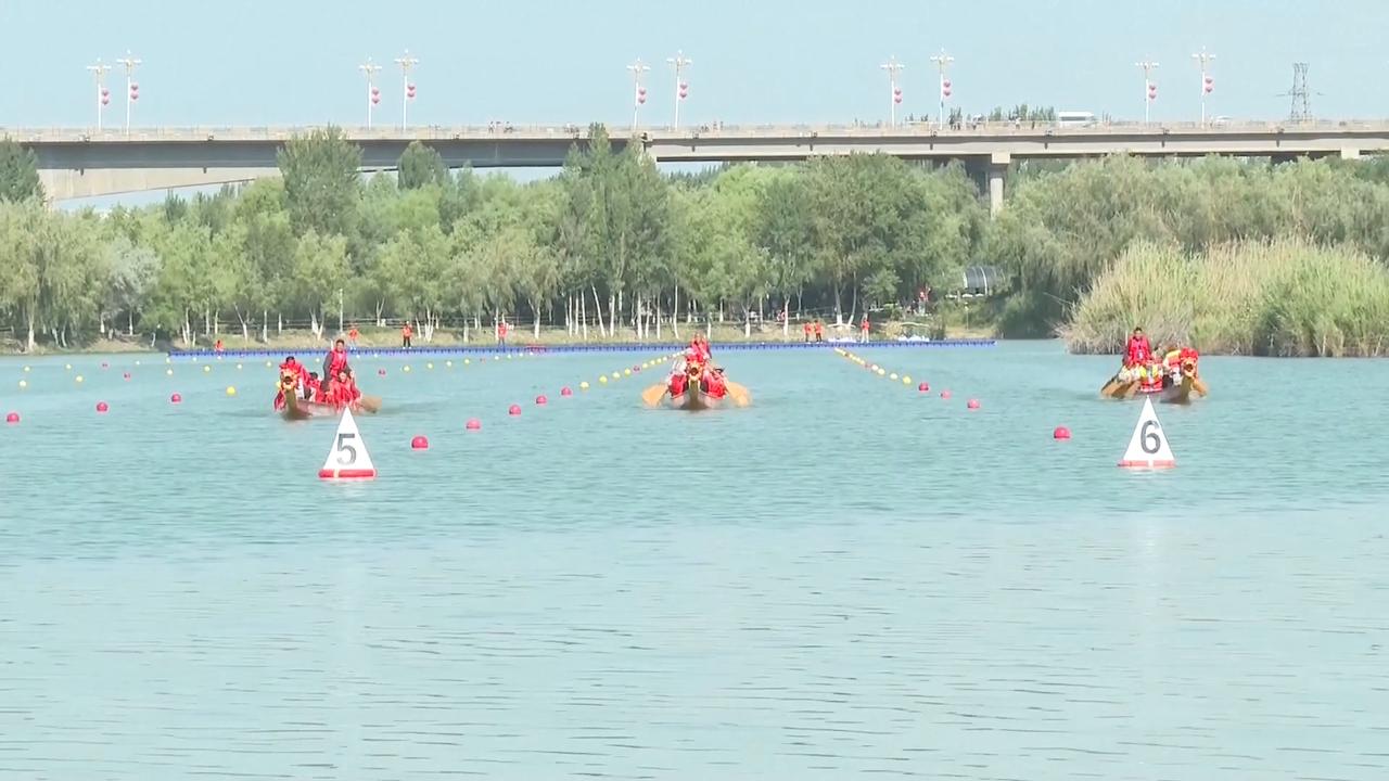 Video thumbnail for China: Xinjiang holds dragon boat race, blending traditions, ethnic cultures.