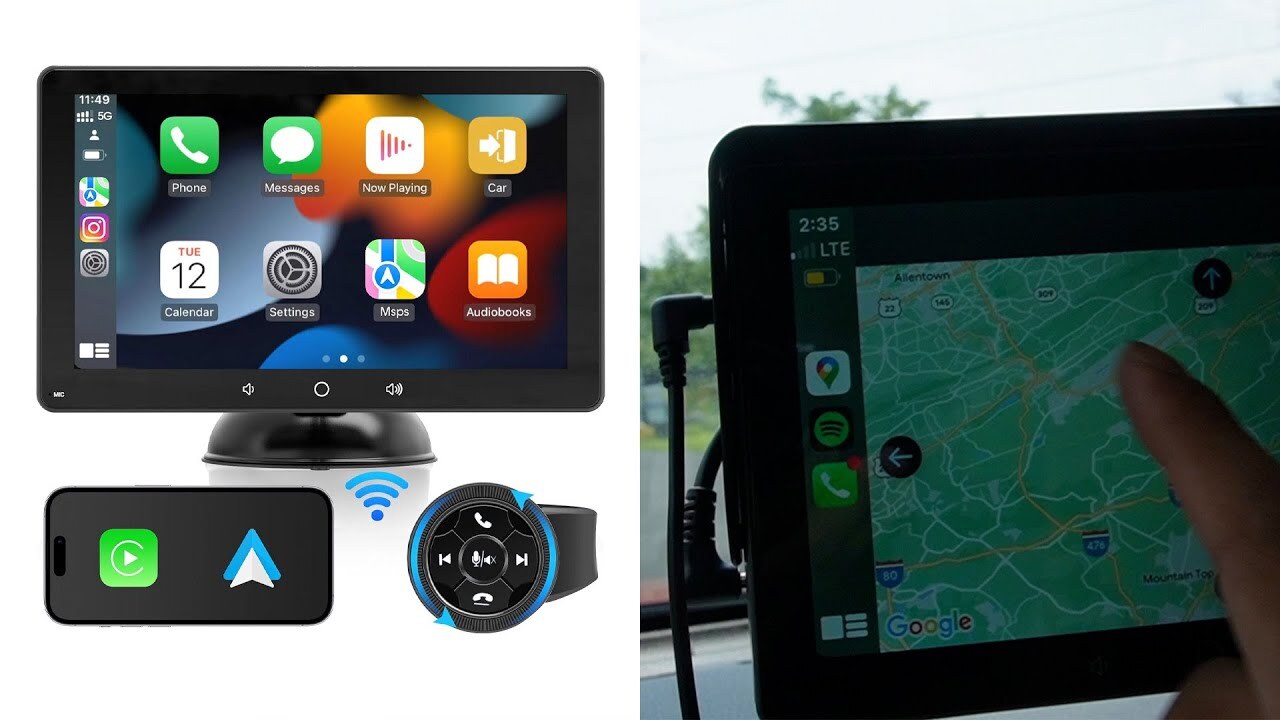 Video thumbnail for Wireless CarPlay Android Auto System Screen Review