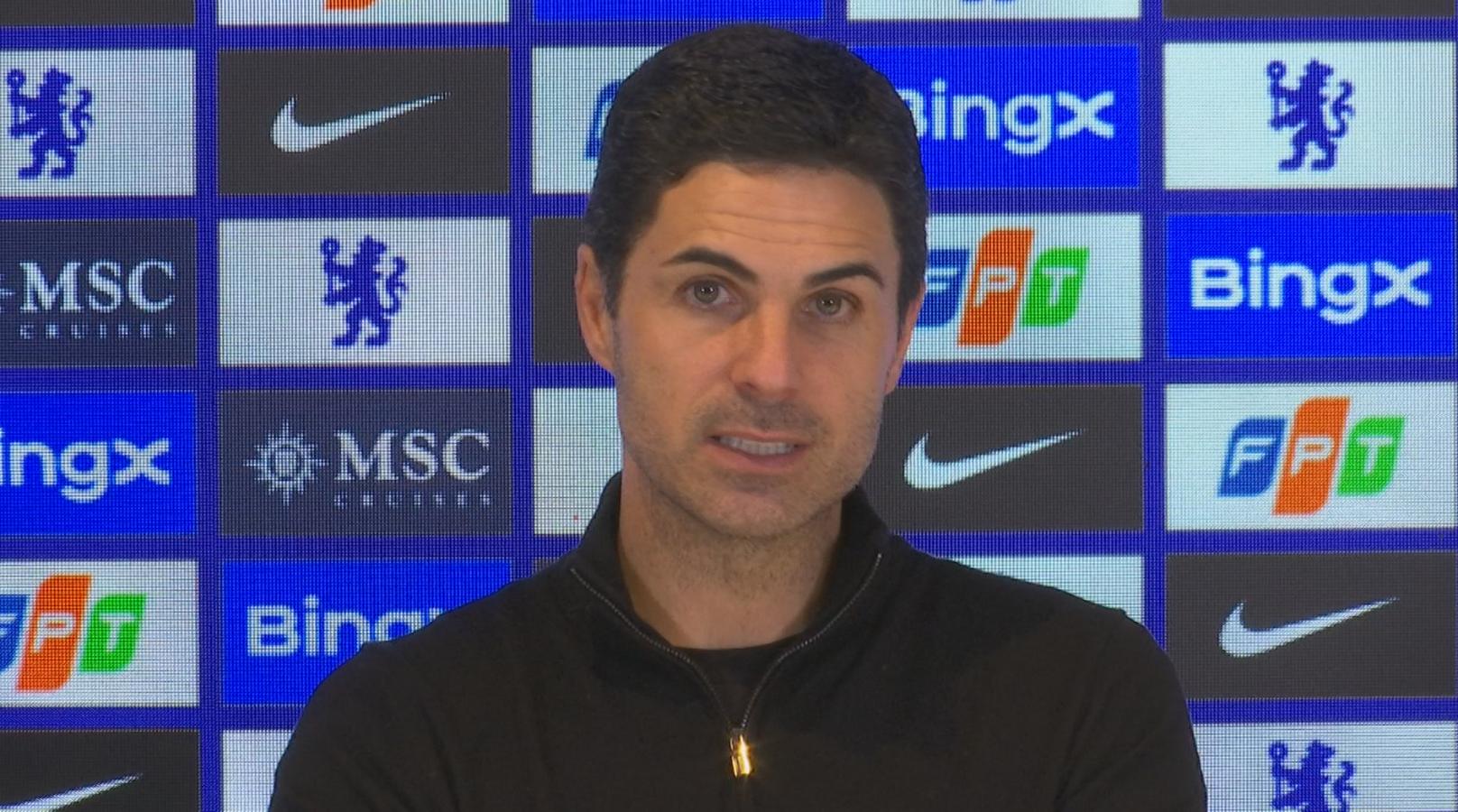 Video thumbnail for ‘We should have won the game’ - Arteta on Arsenal’s 1-1 EPL draw vs 10-man Chelsea in ‘proper London derby’