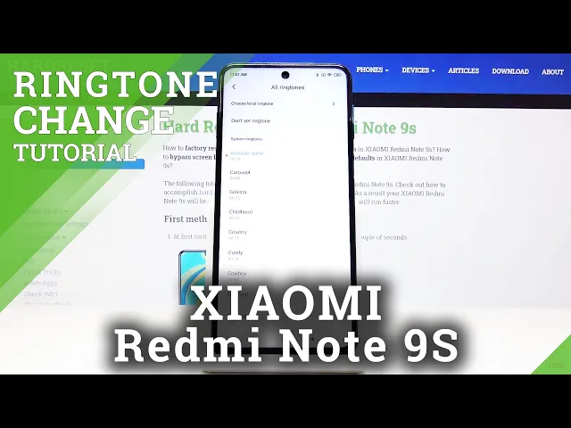 Video thumbnail for How to Change Ringtone in XIAOMI Redmi Note 9s – Sound Settings
