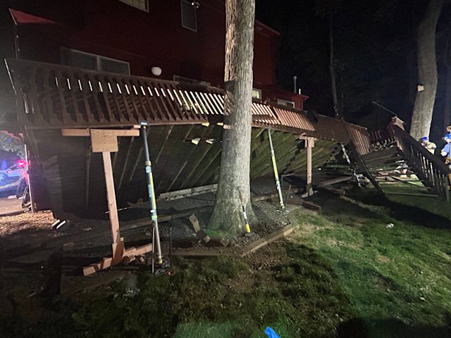 Video thumbnail for Seven people injured in Long Valley deck collapse