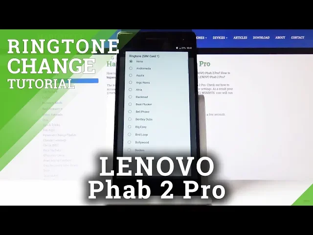 Video thumbnail for How to Change Ringtone in Lenovo Phab 2 Pro