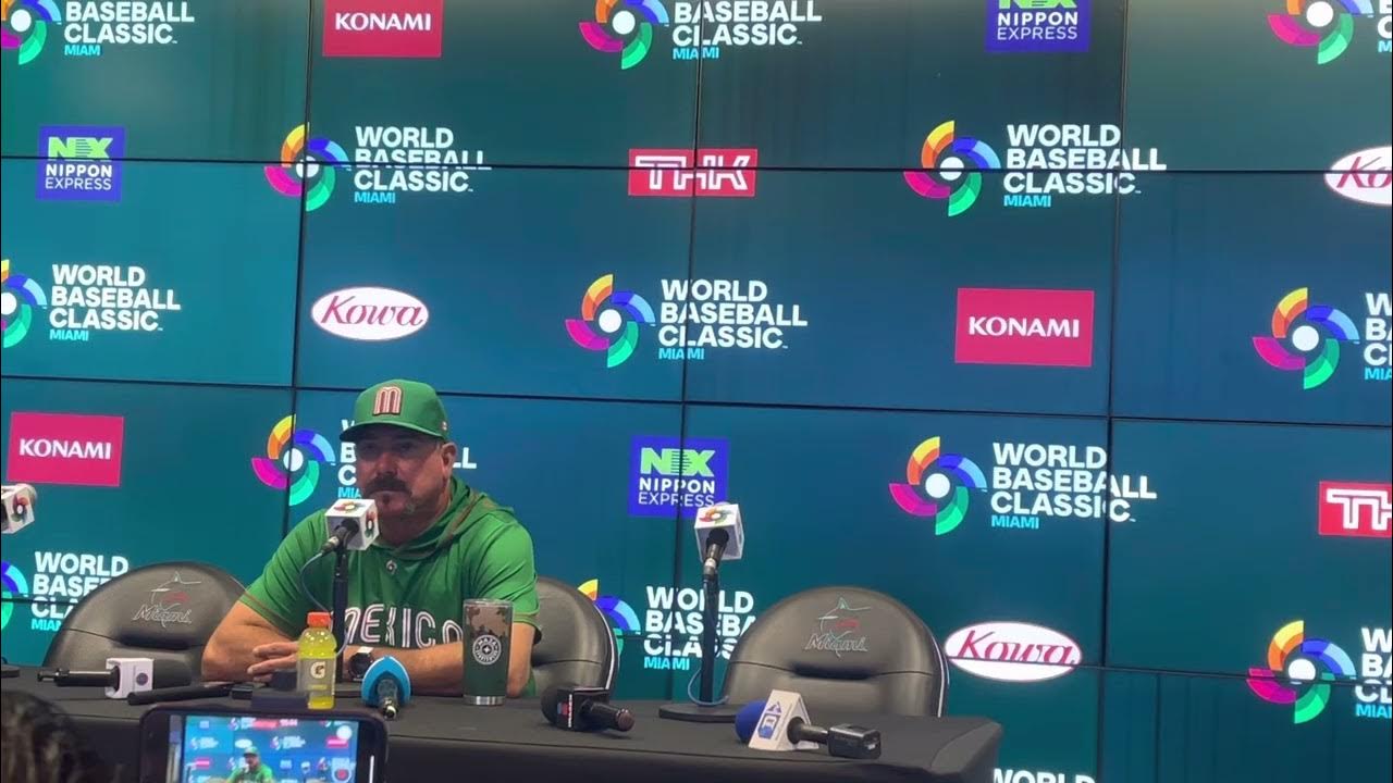 Video thumbnail for Manager de México 🇲🇽 Benjamin Gil habla sobre las posibilidades en el World Baseball Classic