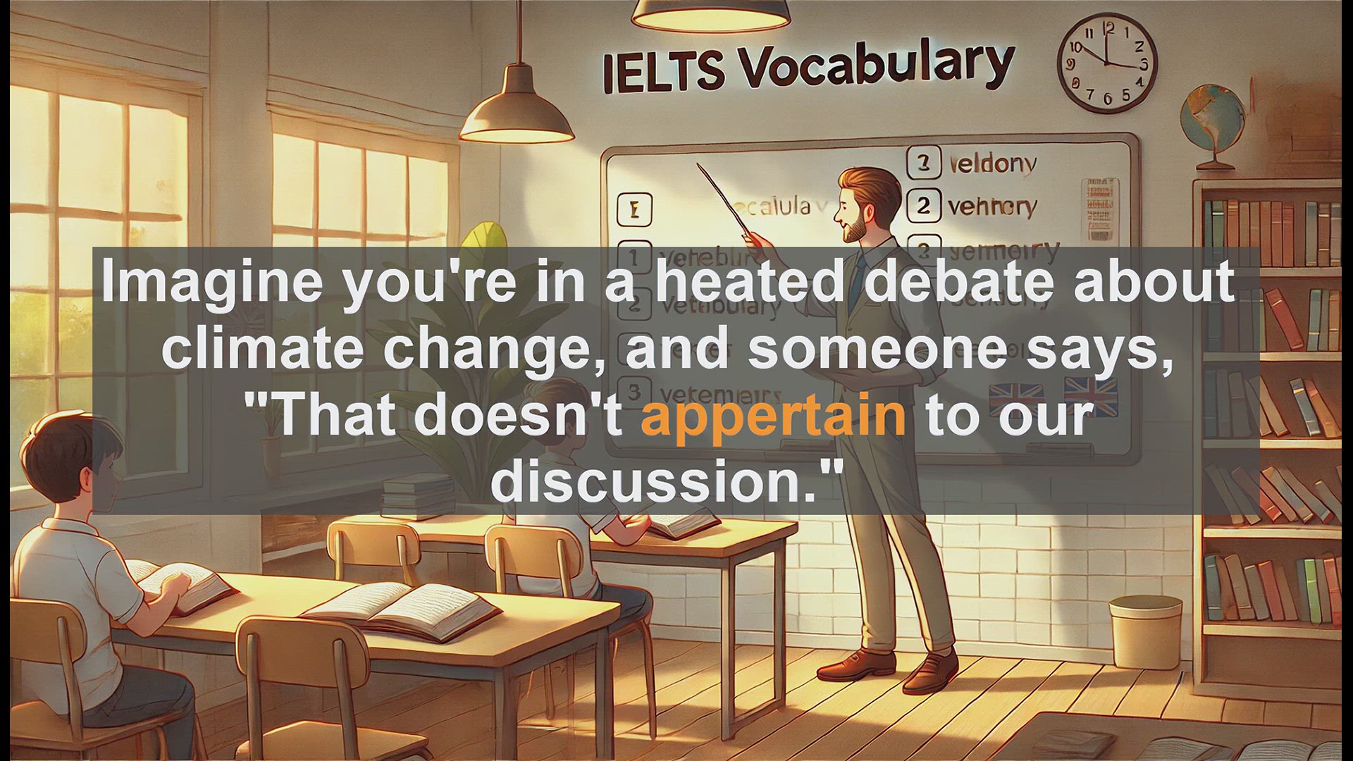 'Video thumbnail for 5000 Must Know IELTS 8.0 Vocabulary - Understanding 'Appertain': Boost Your IELTS Score'