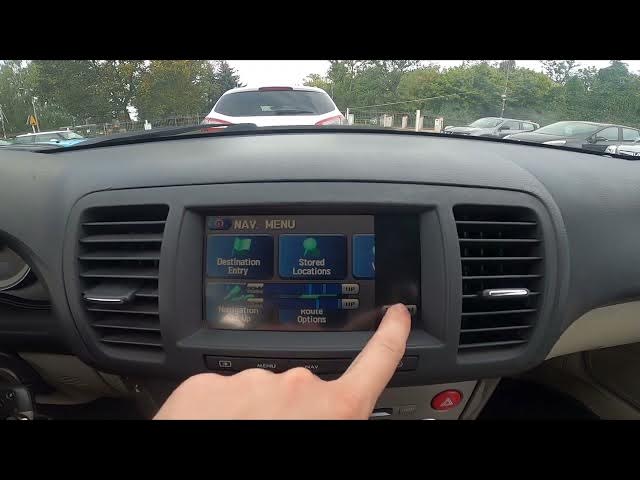 Video thumbnail for How to Enter and Manage Navigation Display in Subaru Outback III ( 2005 – 2009 )