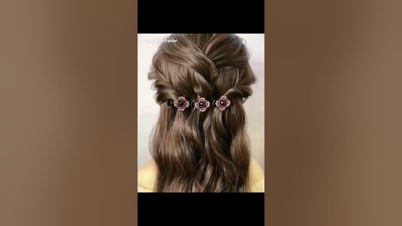Video thumbnail for Fashionable Hair Bling Clips | Sparkly Hair Clips for Styling | π Link is in Description | #shorts