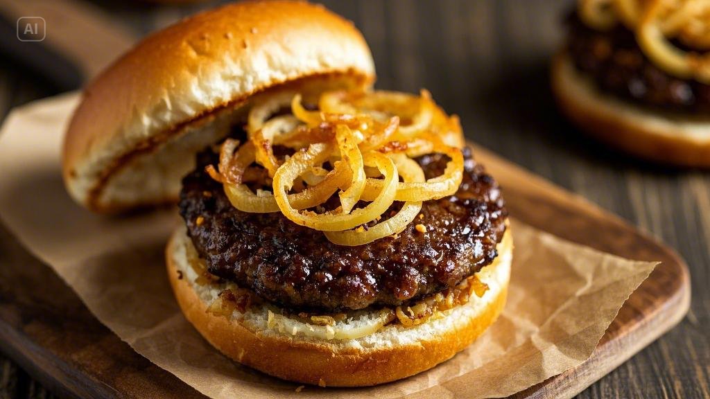 Video thumbnail for Best Oklahoma Fried Onion Burger Recipe – Juicy & Crispy