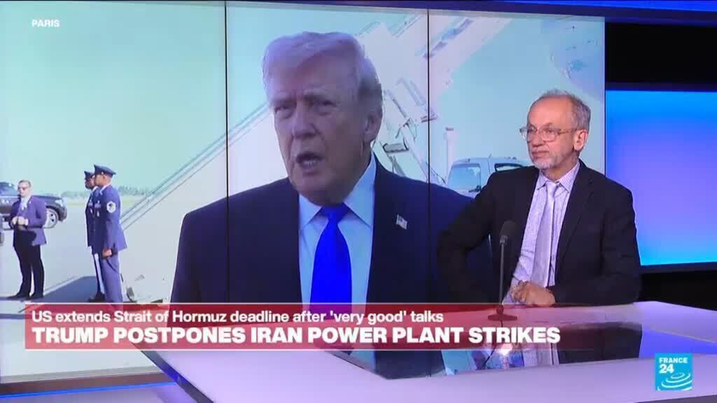 Video thumbnail for 'Growing mistrust and disagreement' over Trump declaring war with Iran