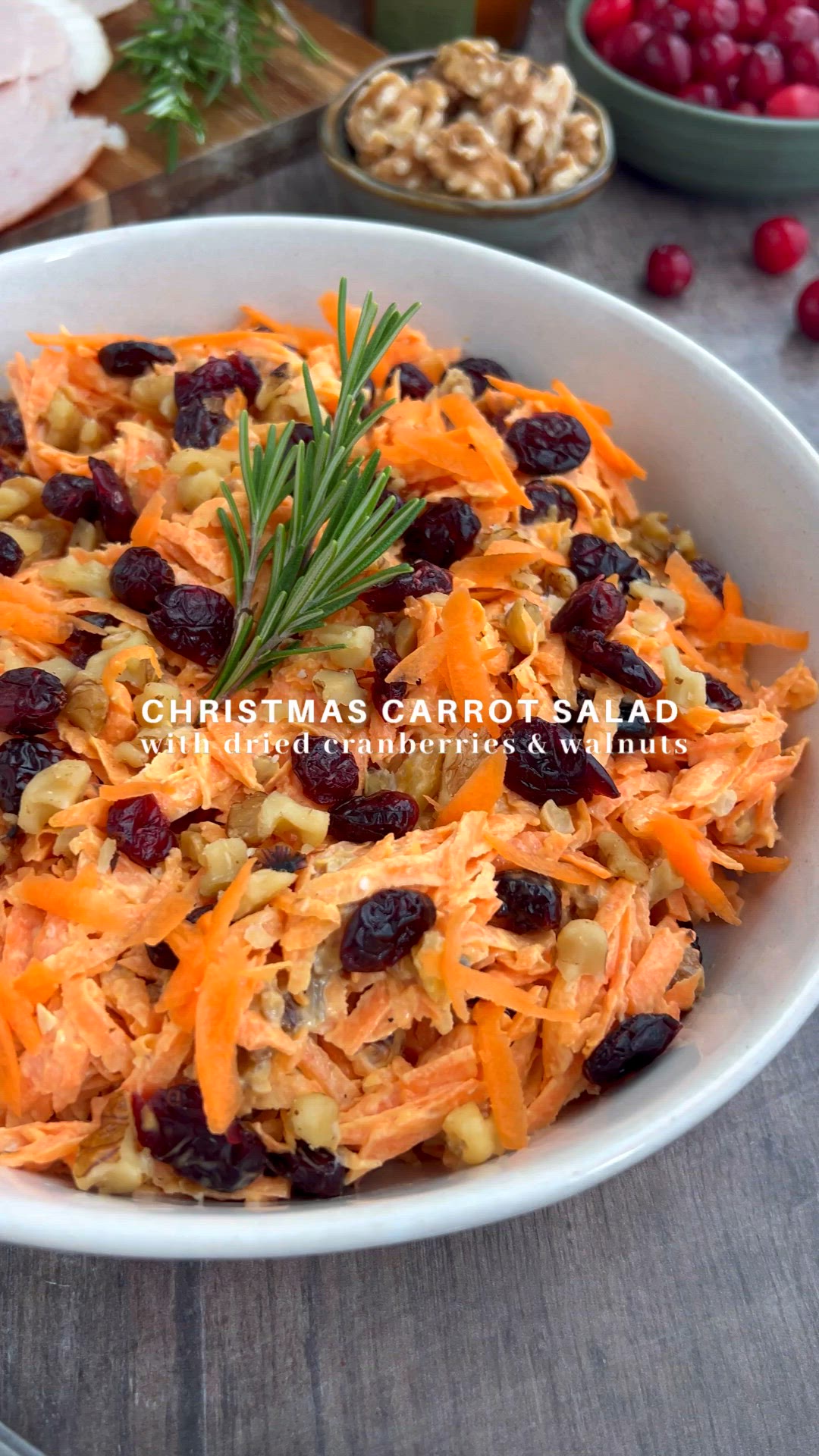 'Video thumbnail for Christmas Carrot Salad'