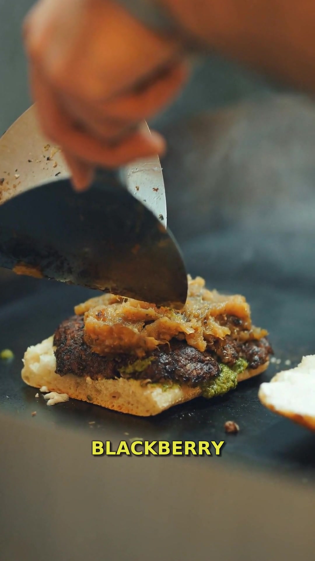 Video thumbnail for Blackberry Bacon Venison Smash Burgers With Whipped Brie