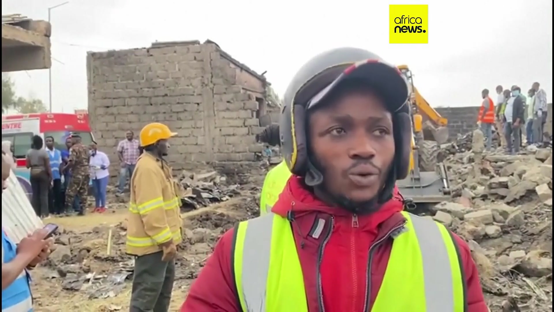 'Video thumbnail for Air ambulance crashes near Kenya's capital killing 6'