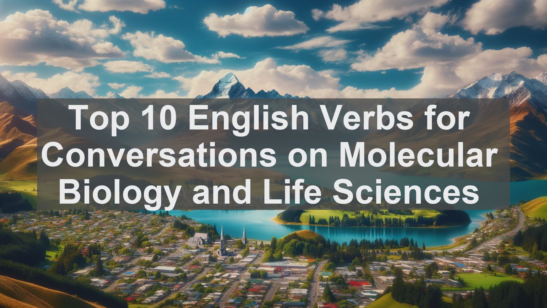 'Video thumbnail for Top 10 English Verbs for Conversations on Molecular Biology and Life Sciences'
