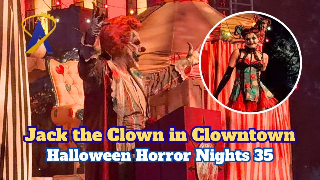 Video thumbnail for Jack the Clown Addresses Downtown Clowntown at Halloween Horror Nights 35