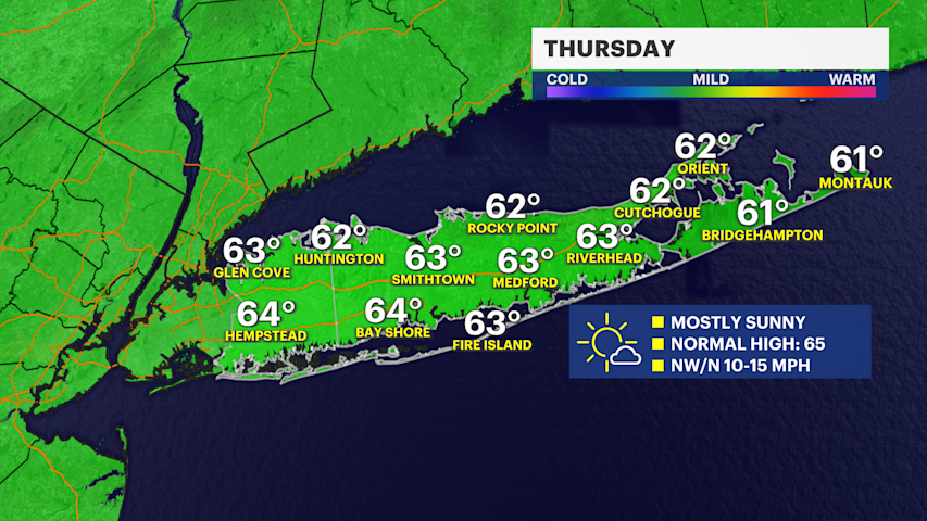 Video thumbnail for A rain finish to the week before a chill moves in this weekend across the Island