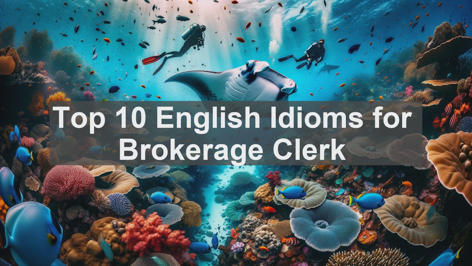 'Video thumbnail for Top 10 English Idioms for Brokerage Clerk'