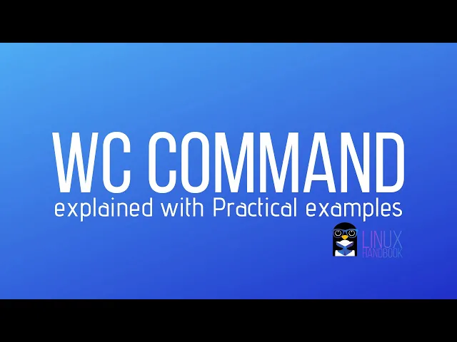'Video thumbnail for wc Command in Linux [Practical Examples]'