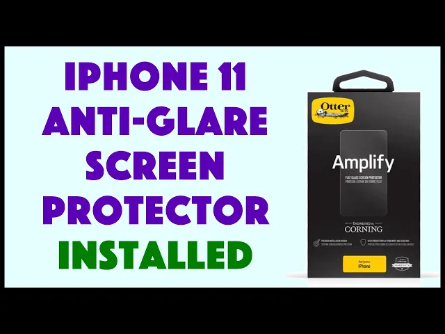 Video thumbnail for Otterbox "Amplify" Glare Guard Screen Protector for the iPhone 11 Pro - INSTALLED