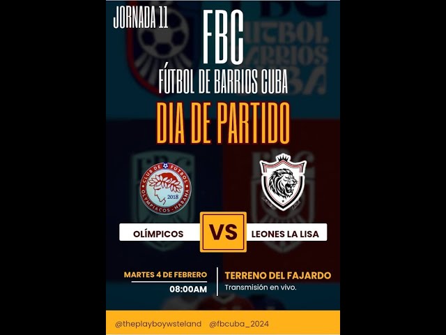 Video thumbnail for Olimpiakos VS Leones Lisa (Partido 75) - #futboldebarrioscuba