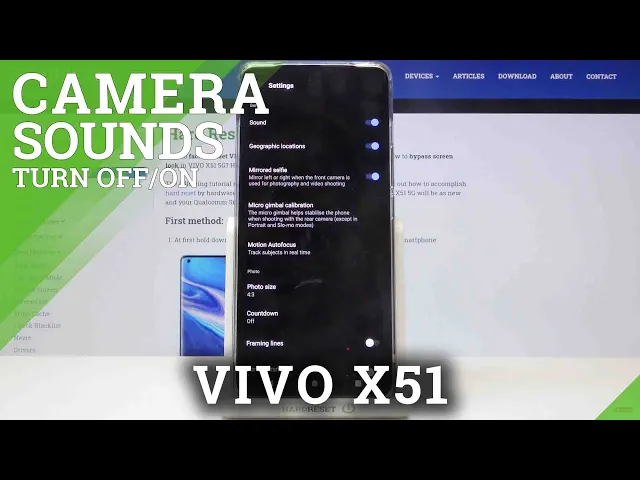Video thumbnail for How to Turn On / Turn Off Camera Sounds in VIVO X51 5G – Camera Shutter Sound