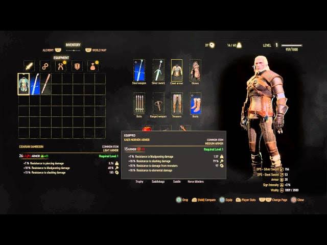 Video thumbnail for The Witcher 3: Wild Hunt - Undiscovered Location Bandit Camp Combat & Looting, Forktail Decoction