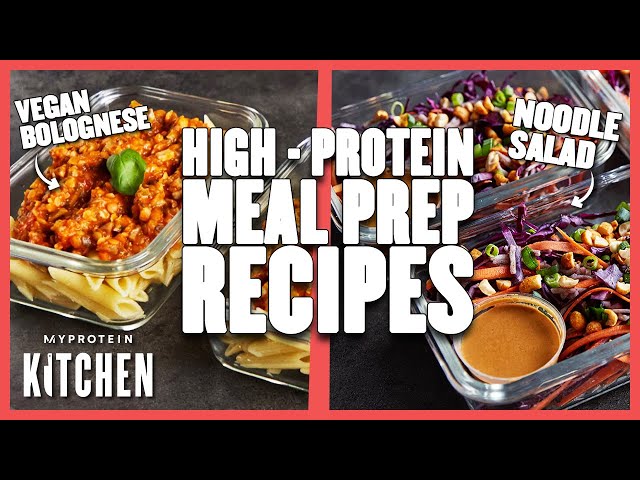 Video thumbnail for EASY & DELICIOUS Vegan MEAL PREP Recipes | Myprotein