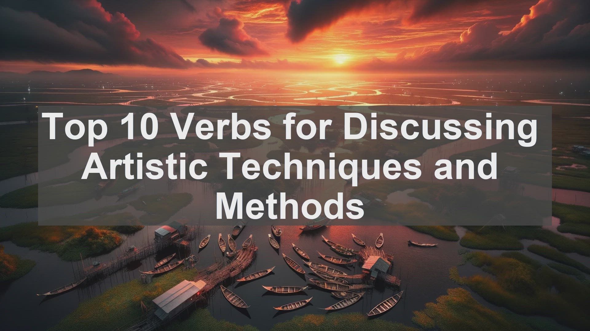 'Video thumbnail for Top 10 Verbs for Discussing Artistic Techniques and Methods'