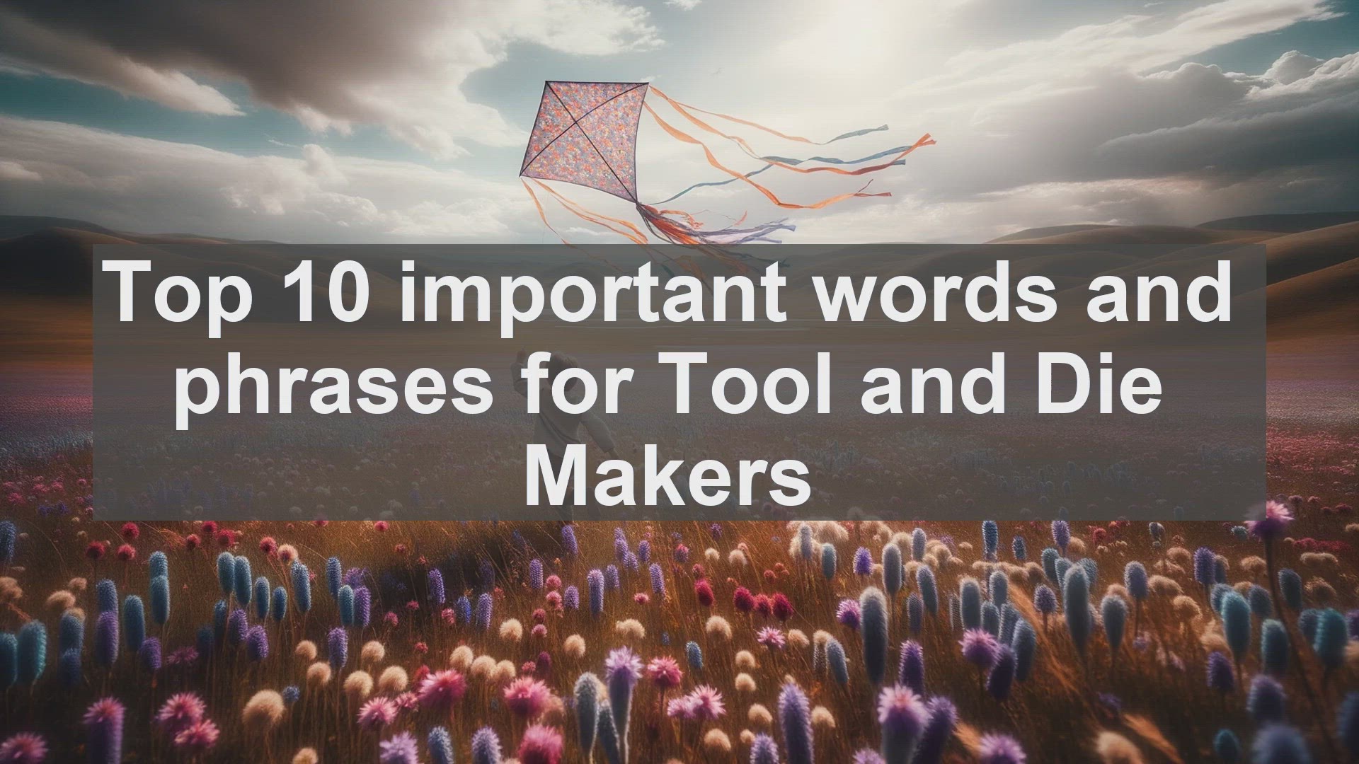 'Video thumbnail for Top 10 important words and phrases for Tool and Die Makers'