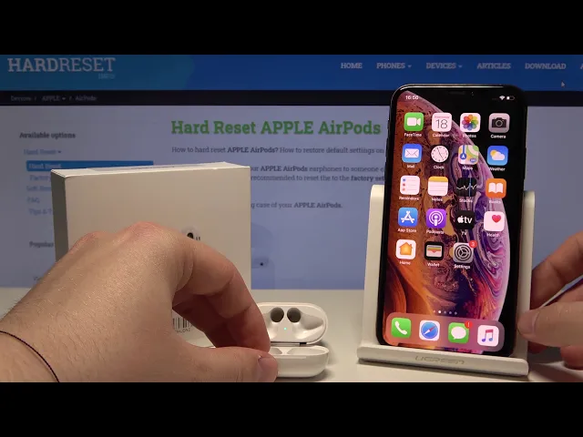 Video thumbnail for How to Make a iPhone Stand from Charging Case - AirPods 2019