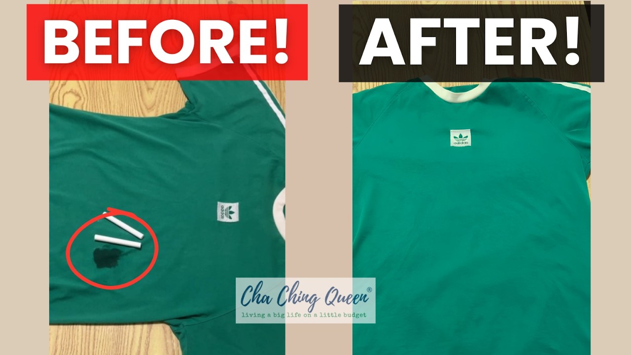 Video thumbnail for How to Remove Grease Stains From Clothes With Chalk