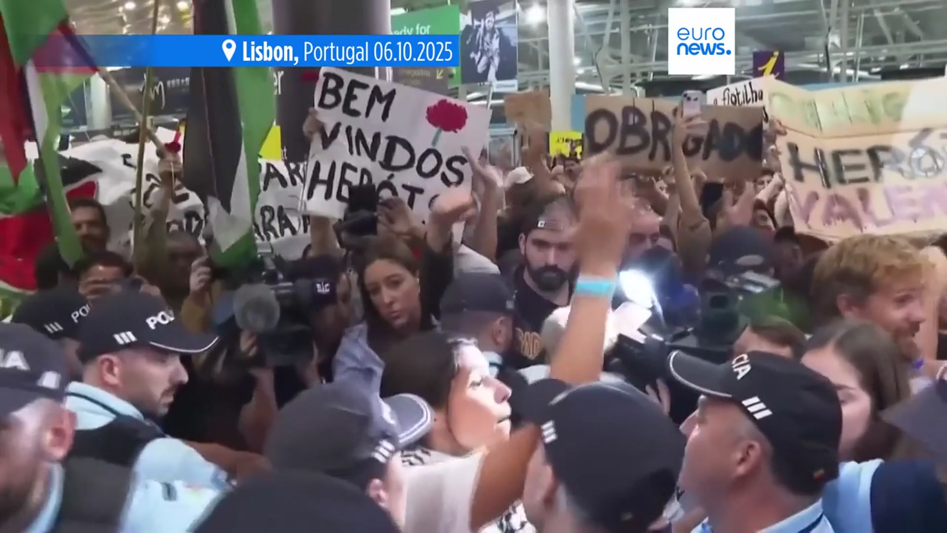 'Video thumbnail for Greta Thunberg among 171 flotilla activists deported from Israel after failed bid to reach Gaza'