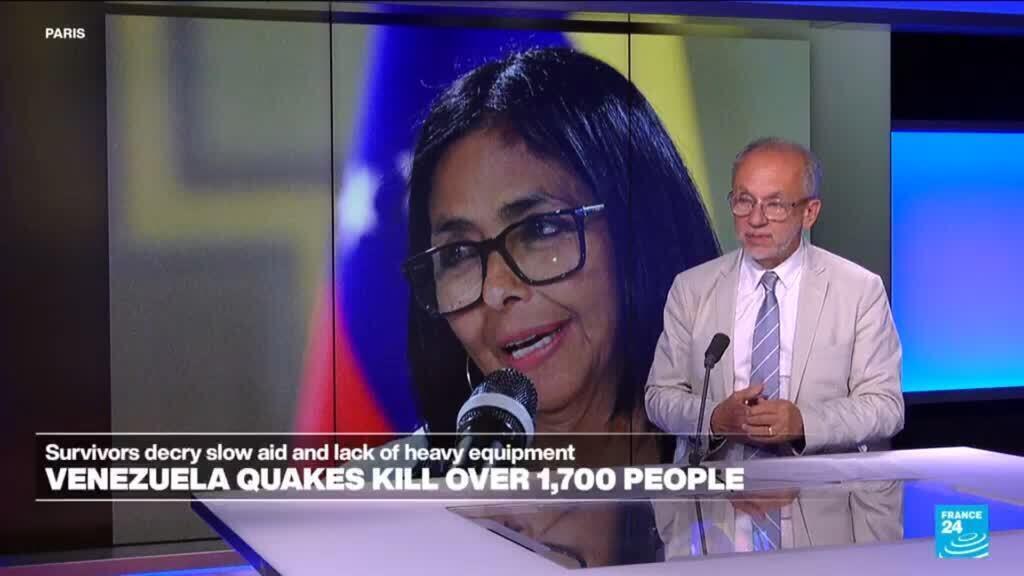 Video thumbnail for Shock gives way to anger in Venezuela as Rodríguez faces quake response criticism