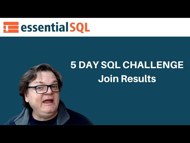 Video thumbnail for Introduction to SQL Joins - Essentials SQL Challenge – Interactive Tutorial | Essential SQL