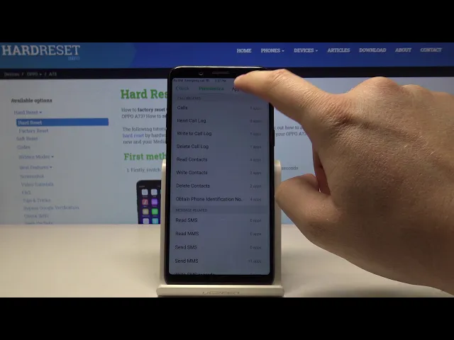 Video thumbnail for OPPO A73 and Programs Permissions - Apps Settings