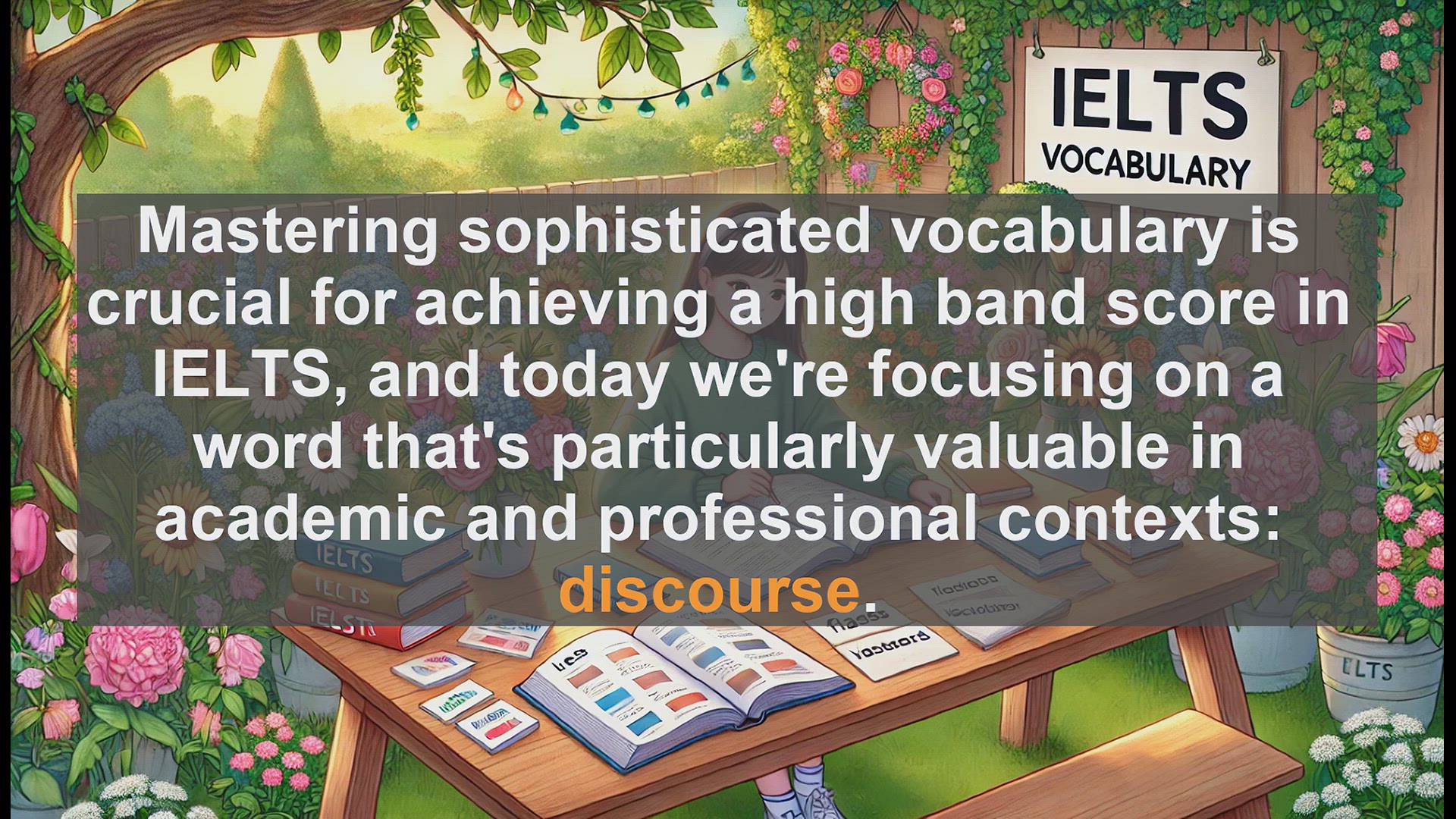'Video thumbnail for 5000 Must Know IELTS 8.0 Vocabulary - IELTS Vocabulary: Understanding and Using 'Discourse''